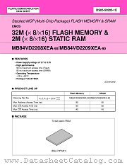 MB84VD2208XEA-90 datasheet pdf Fujitsu Microelectronics