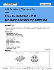 MB89PV930A datasheet pdf Fujitsu Microelectronics