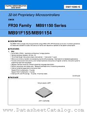 MB91F155 datasheet pdf Fujitsu Microelectronics
