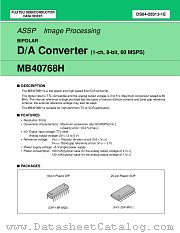 MB40768H datasheet pdf Fujitsu Microelectronics
