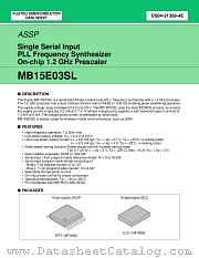 MB15E03SL datasheet pdf Fujitsu Microelectronics