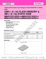MB84VD2218XEG-90 datasheet pdf Fujitsu Microelectronics