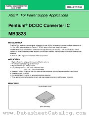 MB3828 datasheet pdf Fujitsu Microelectronics