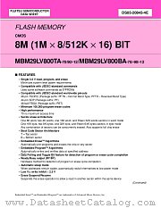 MBM29LV800BA-90 datasheet pdf Fujitsu Microelectronics
