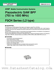 F5CH SERIES (L2 TYPE) datasheet pdf Fujitsu Microelectronics