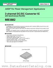 MB3882 datasheet pdf Fujitsu Microelectronics
