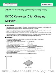 MB3878 datasheet pdf Fujitsu Microelectronics