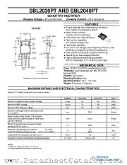SBL2030PT datasheet pdf General Semiconductor