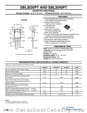 SBL3030PT datasheet pdf General Semiconductor