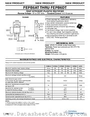 FEPB6AT datasheet pdf General Semiconductor