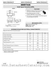 MMBTA06 datasheet pdf General Semiconductor