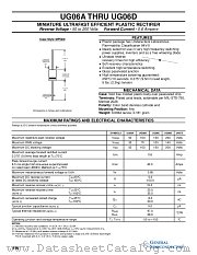 UG06A datasheet pdf General Semiconductor