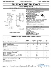 SBL2040CT datasheet pdf General Semiconductor