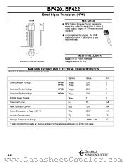 BF422 datasheet pdf General Semiconductor