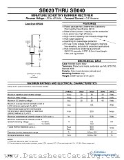 SB020 datasheet pdf General Semiconductor
