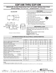 EDF1DM datasheet pdf General Semiconductor