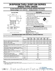 3N256 datasheet pdf General Semiconductor