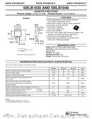 SBLB1030 datasheet pdf General Semiconductor