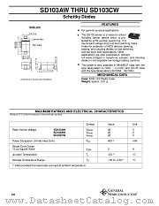 SD103BW datasheet pdf General Semiconductor