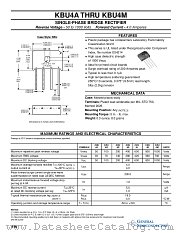 KBU4B datasheet pdf General Semiconductor