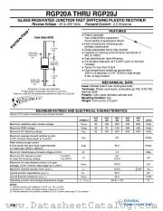 RGP20J datasheet pdf General Semiconductor