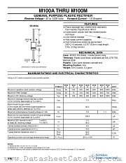 M100A datasheet pdf General Semiconductor
