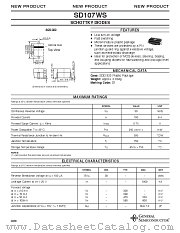 SD107WS datasheet pdf General Semiconductor