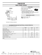 1N4151W datasheet pdf General Semiconductor