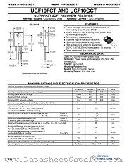 UGF10GCT datasheet pdf General Semiconductor