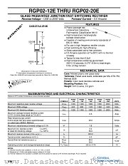 RGP02-18E datasheet pdf General Semiconductor