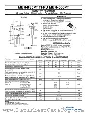 MBR4060PT datasheet pdf General Semiconductor