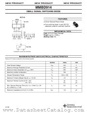 MMBD914 datasheet pdf General Semiconductor