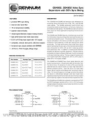 GS4882 datasheet pdf Gennum Corporation