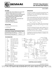 GT4124 datasheet pdf Gennum Corporation