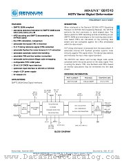 GS1510 datasheet pdf Gennum Corporation