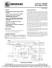 GS9002 datasheet pdf Gennum Corporation
