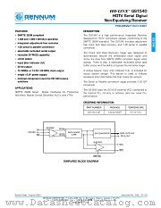 GS1540 datasheet pdf Gennum Corporation