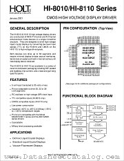 HI-8110 SERIES datasheet pdf Holt Integrated Circuits