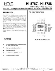HI-8788 datasheet pdf Holt Integrated Circuits