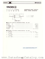1N35H datasheet pdf Hitachi Semiconductor