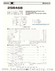 2SB468 datasheet pdf Hitachi Semiconductor