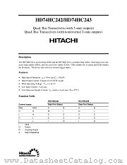 HD74HC243 datasheet pdf Hitachi Semiconductor