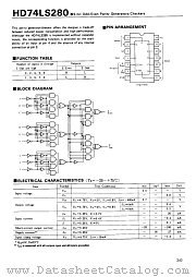 HD74LS280 datasheet pdf Hitachi Semiconductor