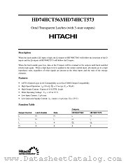 HD74HCT563 datasheet pdf Hitachi Semiconductor