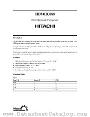 HD74HC688 datasheet pdf Hitachi Semiconductor