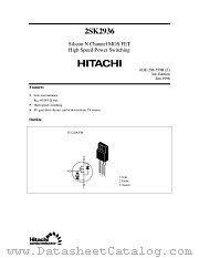 2SK2936 datasheet pdf Hitachi Semiconductor