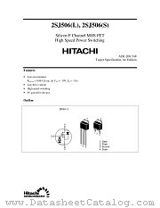 2SJ506L datasheet pdf Hitachi Semiconductor