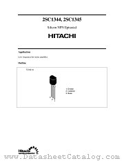 2SC1345 datasheet pdf Hitachi Semiconductor
