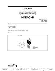 2SK3069 datasheet pdf Hitachi Semiconductor