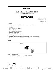 BB304C datasheet pdf Hitachi Semiconductor